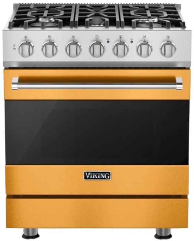 Viking® 3 Series 30'' Daffodil Propane Gas Pro Style Dual Fuel Range-0