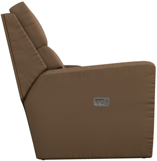La-Z-Boy® Apollo Camel Power Reclining Loveseat with Console and Headrest-2
