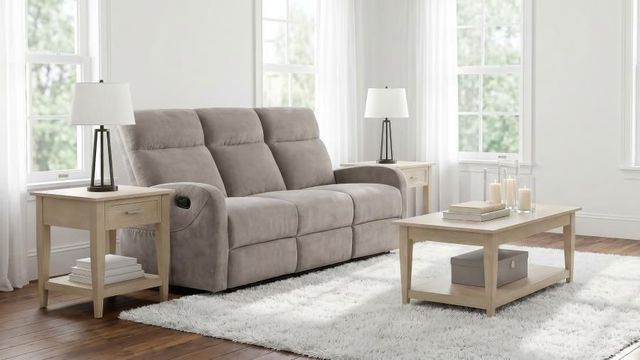 Coaster® Hamilton Sand Manual Reclining Sofa-2