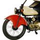 Sagebrook Home Motorcycle 39" Red Metal Wine Rack-4