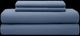 Weekender™ 4-Piece Blue Double-Brushed Microfiber Split King Sheet Set-0