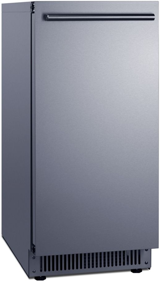 Summit® 15" 68 lb. Stainless Steel Built-In Undercounter Ice Maker-1