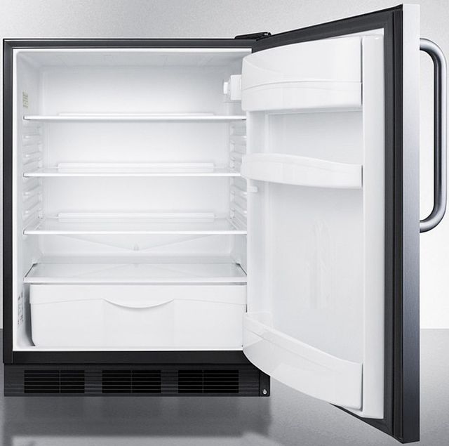 Accucold® by Summit® 24" 5.5 Cu. Ft. Stainless Steel Compact Refrigerator-2