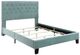 Emerald Home Amelia Light Blue California King Upholstered Panel Bed-3