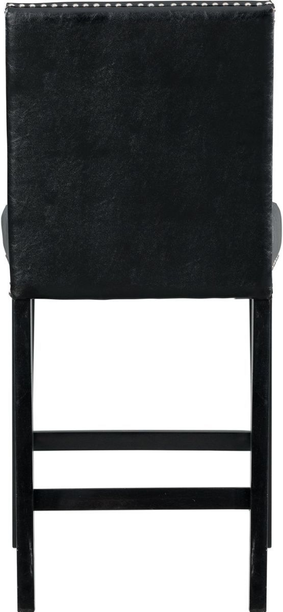 Elements International Meridian Black Counter Side Chair-3