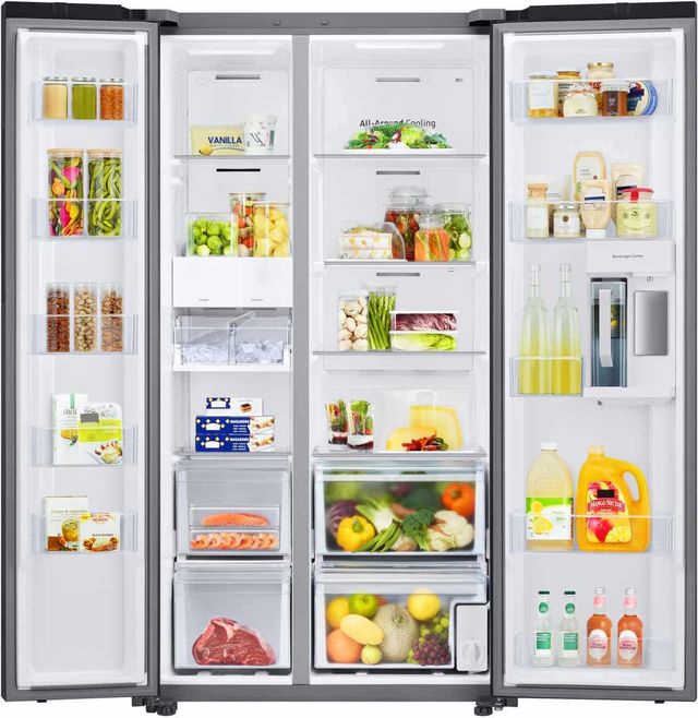 Samsung Bespoke 36" 22.6 Cu. Ft. Fingerprint Resistant Stainless Steel Counter Depth Side-by-Side Refrigerator-4