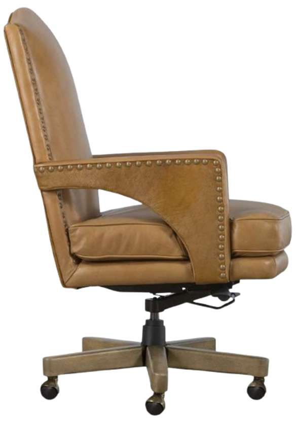 Hooker® Furniture EC Rochelle Dark Blonde Swivel Tilt Executive Chair-4