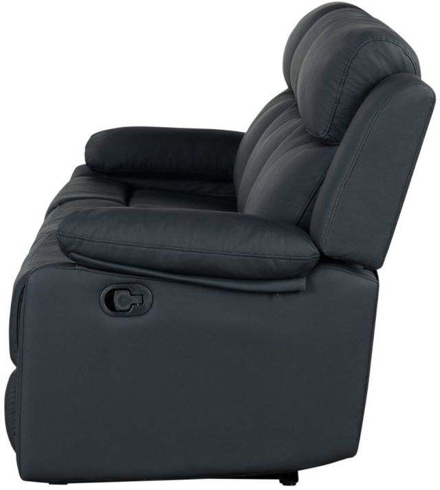 Global Furniture USA U6026 Black Manual Reclining Sofa with LED-2