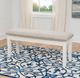 Powell® Jane Gray/Vanilla White Dining Bench-1