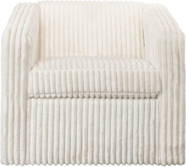 Harp & Finial® Sandoval Mega Ivory Swivel Chair -1