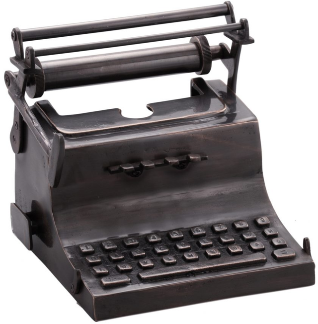 Moe's Home Collection Antique Copper Typewriter Sculpture-0