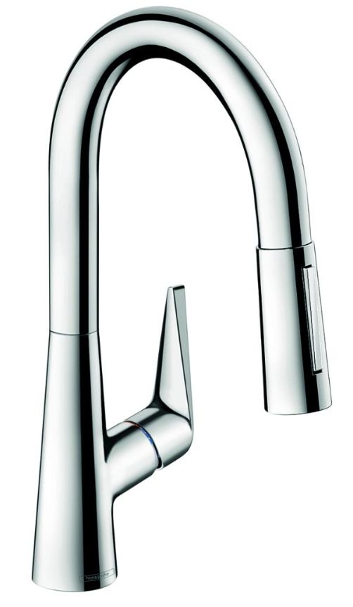 Hansgrohe Talis S Chrome 2-Spray Pull-Down Prep Kitchen Faucet-0