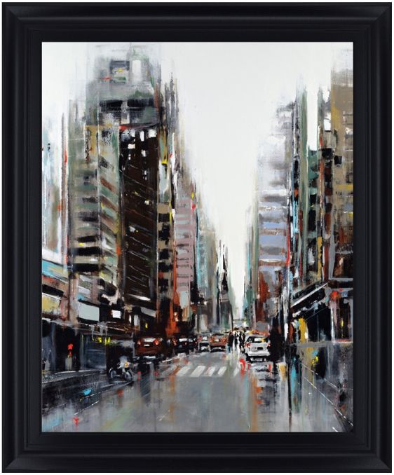 Classy Living Rainy Avenue Wall Art-0