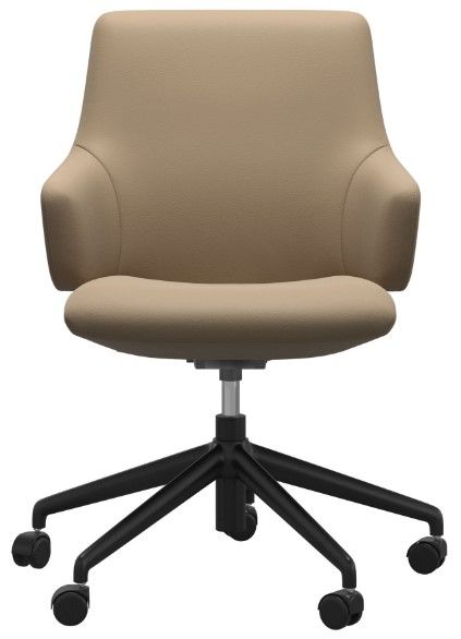 Stressless® by Ekornes® Customizable Laurel Large Low-Back Home Office Arm Chair-1