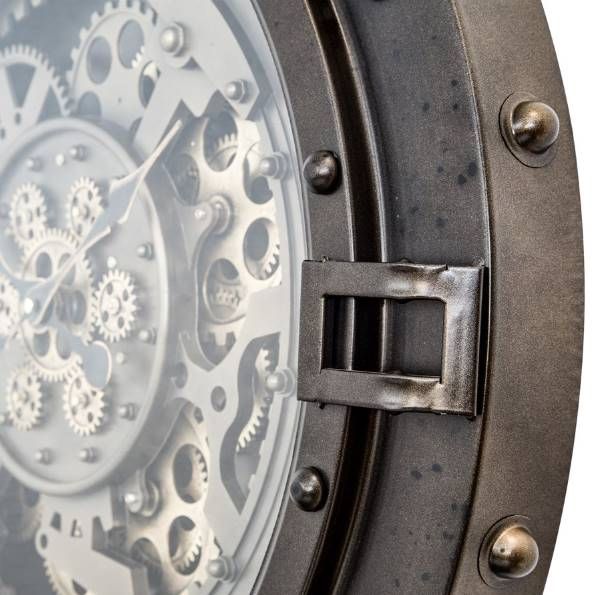 YHD Valencia Aged Bronze/Brass Wall Clock-3