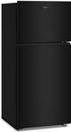 Whirlpool® 28" 14.3 Cu. Ft. Black Top Freezer Refrigerator with Total Coverage Cooling-1