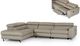 VIG Furniture Divani Casa Versa Light Taupe Left Facing Sectional Sofa with Recliner-3