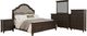 Liberty Furniture Paradise Valley 5-Piece Flax Tweed/Saddle Brown King Upholstered Panel Bedroom Set-0