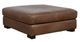 Soft Line Splendor Chestnut All Leather Ottoman-0