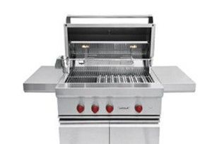 Wolf® 4-Burner Stainless Steel Built-In Natural Gas Grill-1