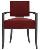 Caracole® Reserved Seating Caracole Classic Red/Seal Skin Arm Chair-1