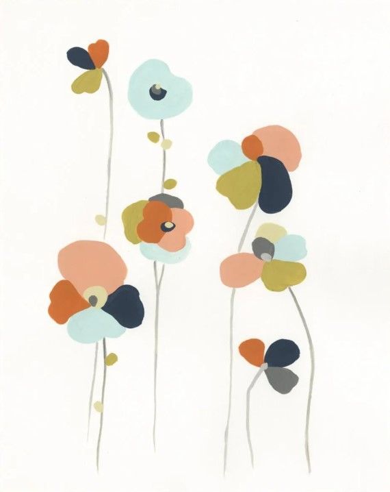 Classy Art Modular Bouquet III by June Erica Vess Wall Art-2