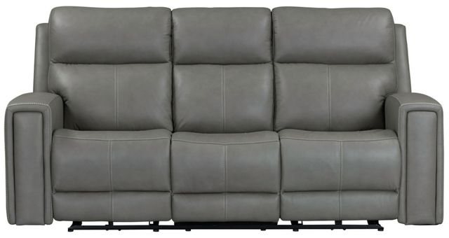 Liberty Furniture Camden Aline Light Gray Leather Power Reclining Sofa-4