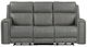 Liberty Furniture Camden Aline Light Gray Leather Power Reclining Sofa-4