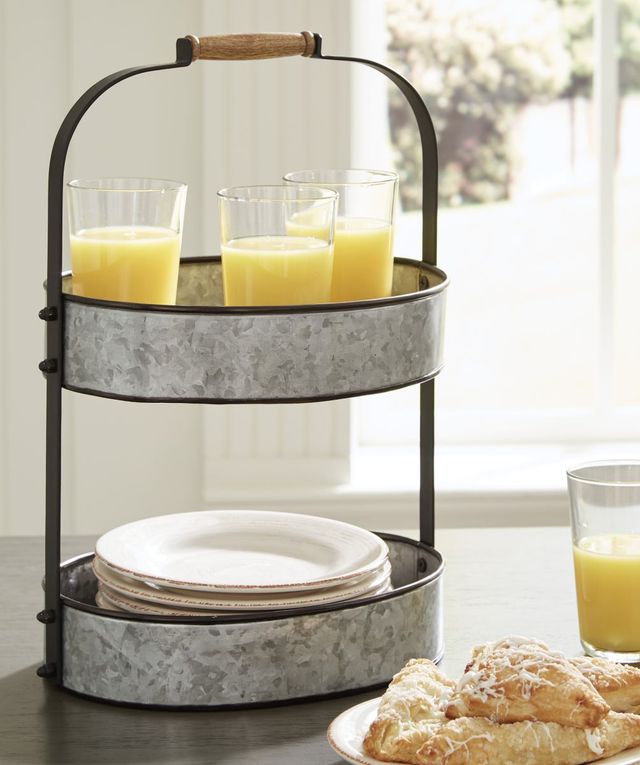 Signature Design by Ashley® Estela Gray/Black Tray-3