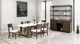 Furniture of America® Vellara Dark Walnut Stone Top Dining Table-1