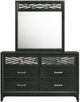 New Classic® Home Furnishings Obsidian Black Dresser and Mirror Set-2