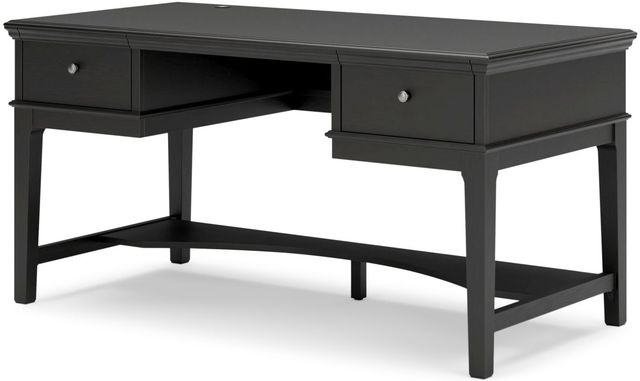 Signature Design by Ashley® Beckincreek Vintage Black Office Storage Leg Desk-2