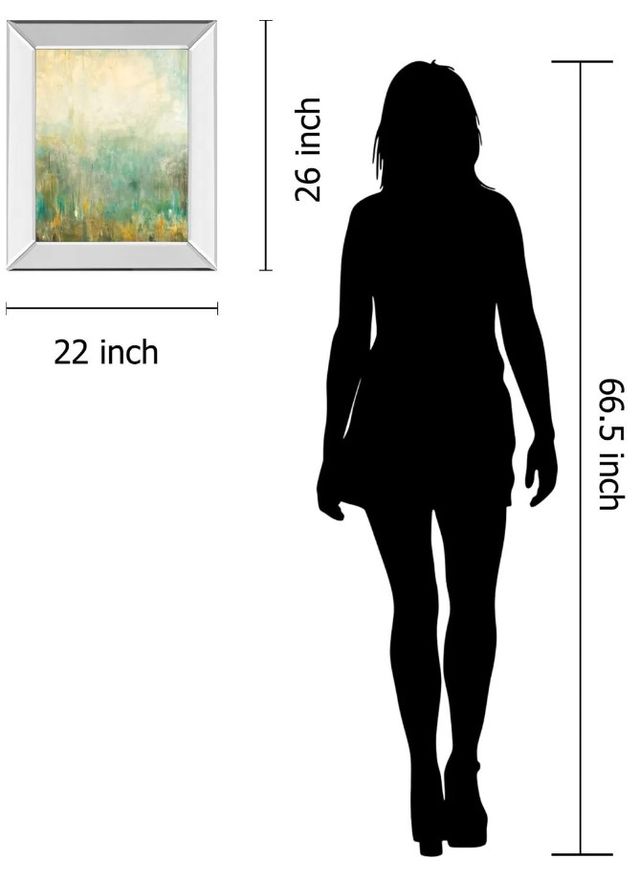 Classy Art Jardin Vert by Pasion Mirror Framed Wall Art-3