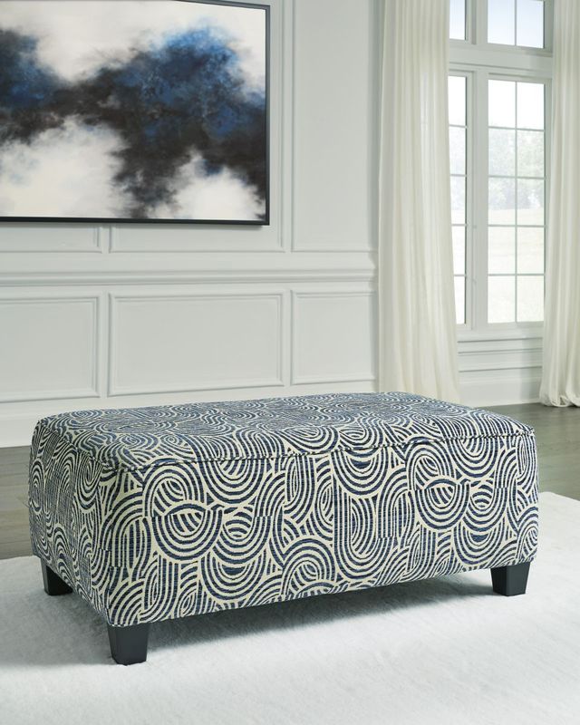Signature Design by Ashley® Trendle Ink Oversized Accent Ottoman-1