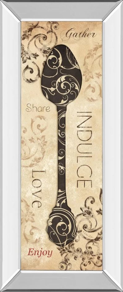 Classy Art Indulge by Dee Dee Mirror Framed Wall Art-0