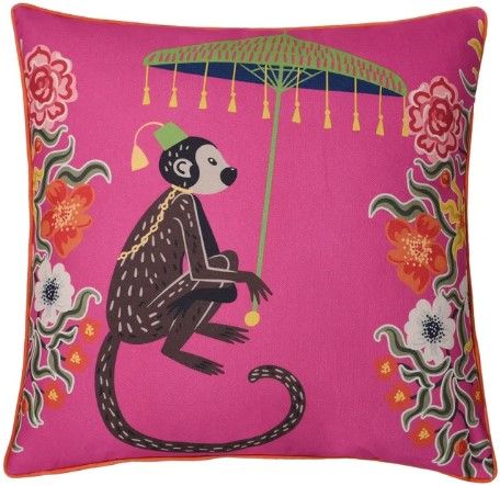 Stylecraft Tinck Brown/Pink Throw Pillow-0