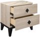 Mazin Furniture Whiting Cream And Black Nightstand-1