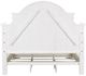 Liberty Furniture Magnolia Manor Antique White/Gray Queen Upholstered Panel Bed-4
