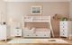 Elements International Hampton Kids White Youth Twin/Twin Loft Bed with Ladder and Trundle-1