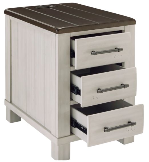 Signature Design by Ashley® Darborn Brown Chairside End Table with Gray Base-1
