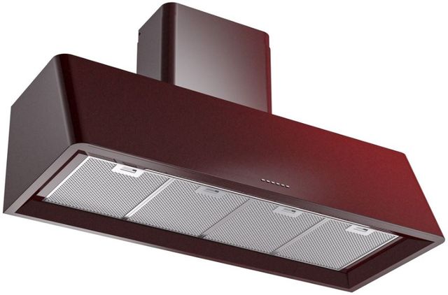 Ilve® Nostalgie II Series 48" Burgundy Wall Mounted Range Hood-1