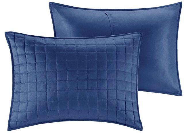 Olliix by Madison Park Heritage 8 Piece Navy King/California King Comforter and Coverlet Set-1