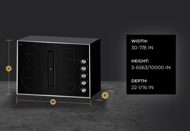 JennAir® 30" Stainless Steel Electric Downdraft Cooktop-1