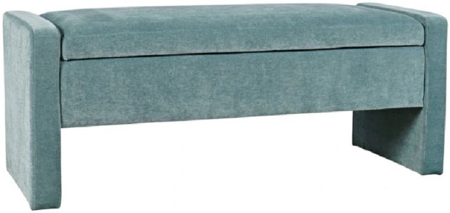 Jofran Inc. Braun Blue Storage Bench-0