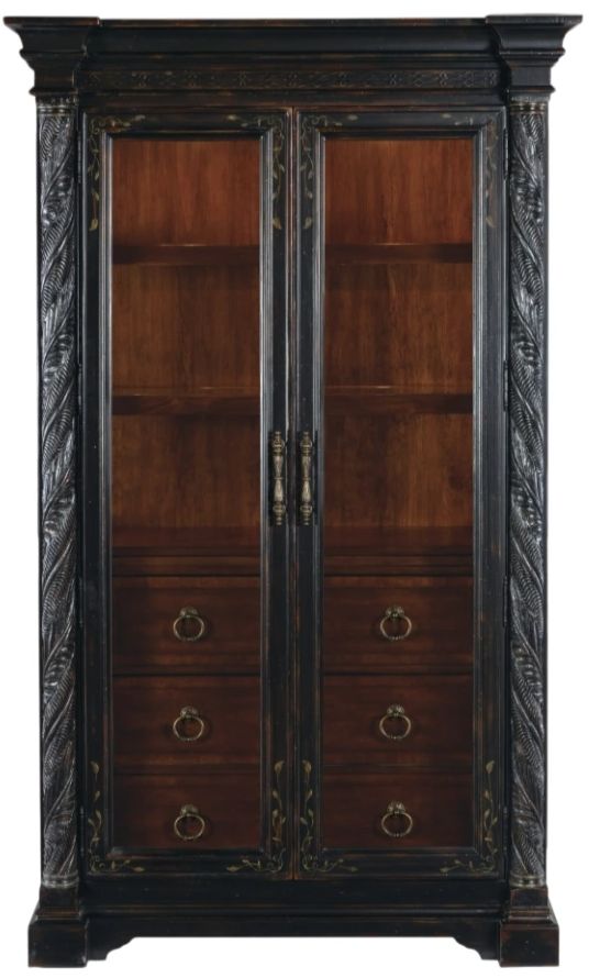 Hooker® Furniture Charleston Black Cherry/Maraschino Display Cabinet-2