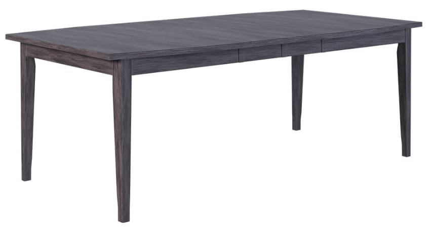 Country View Woodworking Customizable Northfield Hickory Top 65" Dining Table with 1-Leaf and Brown Maple Legs