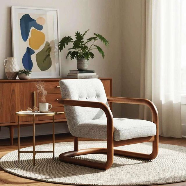 LH Home Scale Curbside Brown/Ivory Club Chair-1