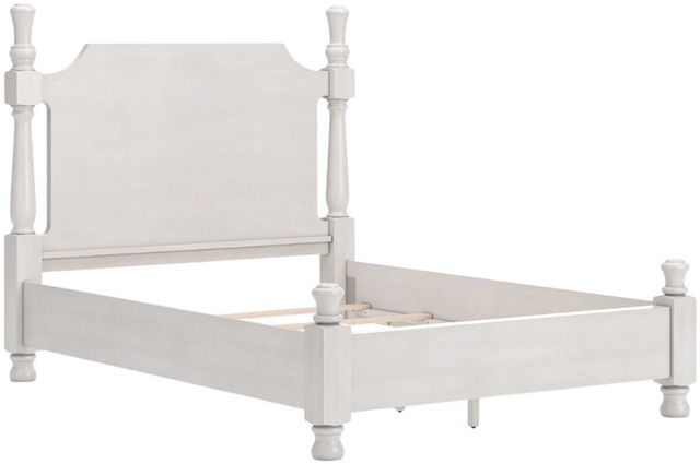 Signature Design by Ashley® Chadworth Antique White Queen Poster Bed-0