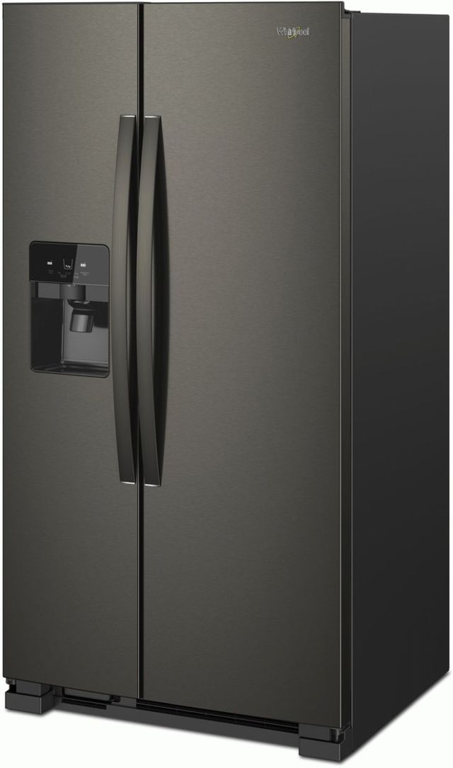 Whirlpool® 33" 21.4 Cu. Ft. Black Stainless Side-by-Side Refrigerator-4