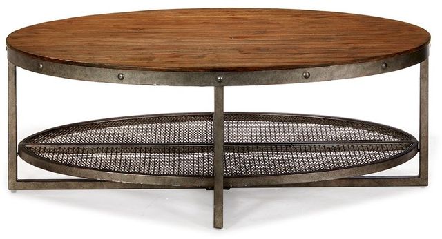 Olliix by INK+IVY Chestnut Sheridan Oval Coffee Table-0